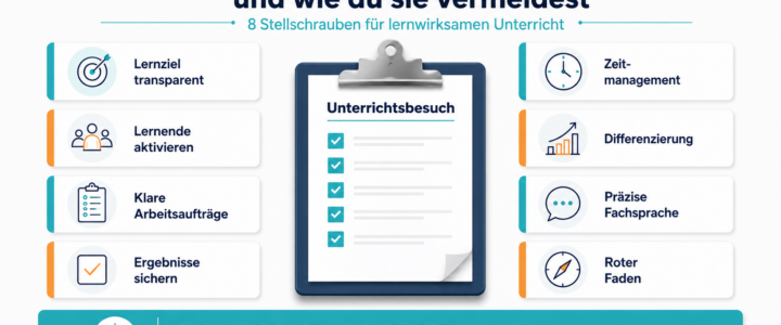 häufige Kritikpunkte bei Unterrichtsbesuchen – und wie du ihnen wirksam begegnen kannst