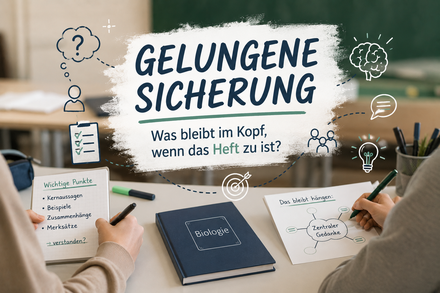 Was braucht man für eine gelungene Sicherungsphase.