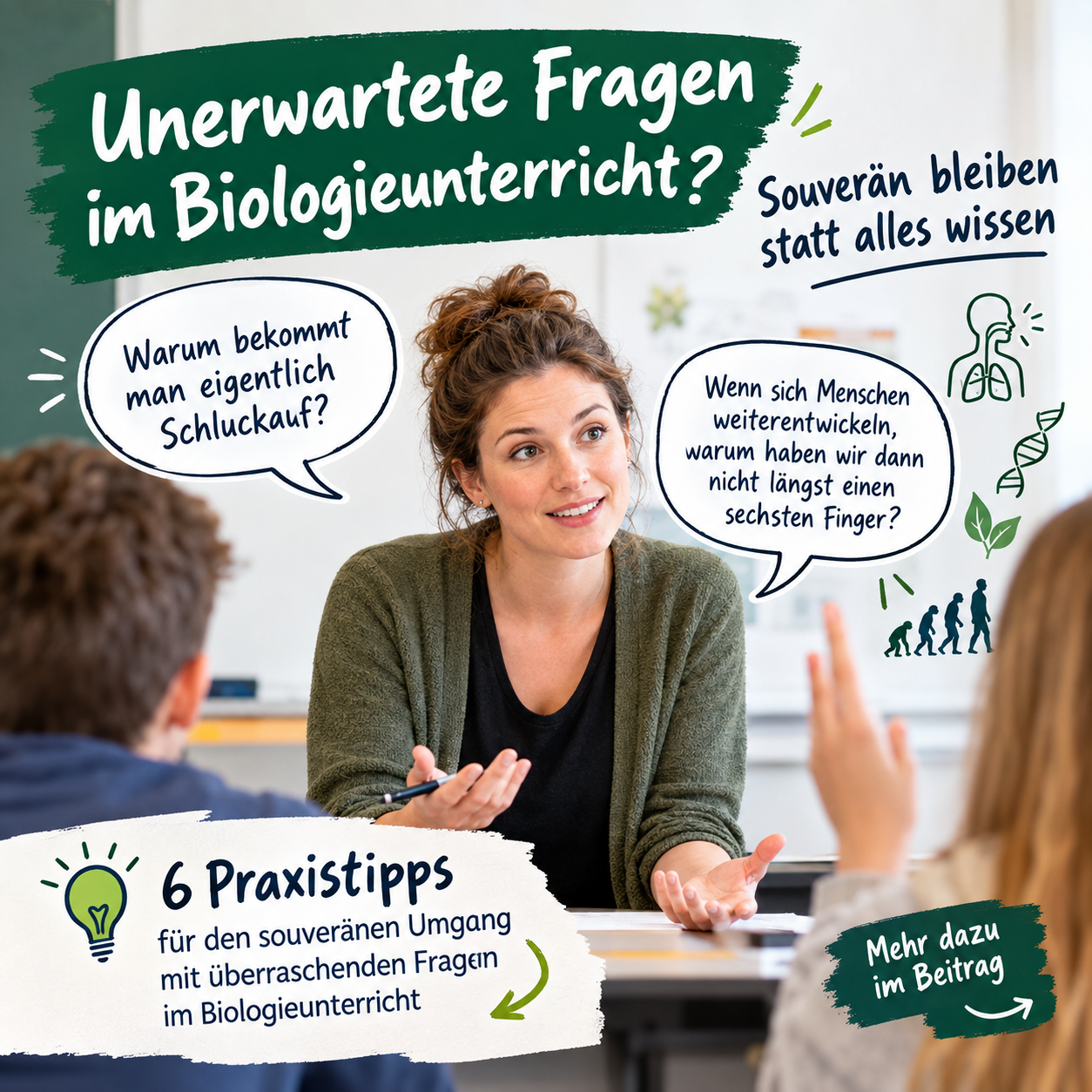 unerwartete Fragen im Unterricht souverän meistern
